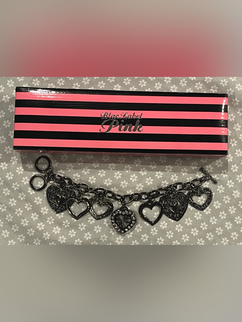 Blac Label Pink Bracelet Charm Watch new in box